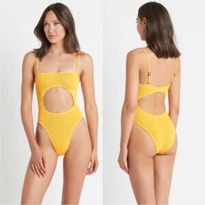 NWT Bond-eye Strap Mishy Swimsuit in Sunny Yellow